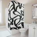 Search for cream and black shower curtains Abstract
