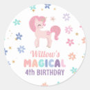 Search for magical unicorn stickers Gold glitter