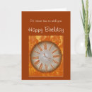 Search for clock birthday cards Humour