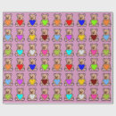 Search for pink teddy bear wrapping paper Pretty