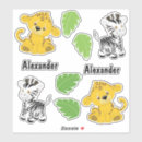 Search for white leopard stickers Jungle