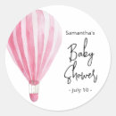 Search for baby shower balloons stickers Watercolor hot air balloon