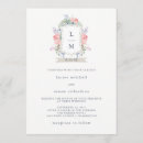 Search for watercolor crest wedding invitations Flowers