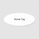 Search for oval name tags Company logo