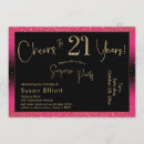 Search for surprise 21st birthday invitations Cheers to 21 years