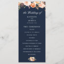 Search for autumn wedding programmes Watercolor floral