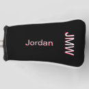 Search for fathers day golf head covers Black and white