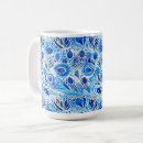 Search for blue feathers mugs White