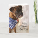 Search for boxer dog fathers day cards Animal
