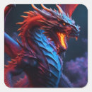 Search for blue dragons stickers Red