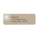 Search for rustic lace wedding return address labels Brown