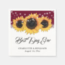 Search for sunflower wedding napkins Summer