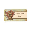Search for big cat return address labels Cartoon