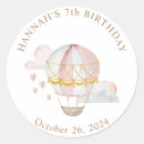 Search for birthday balloons stickers Hot air balloon