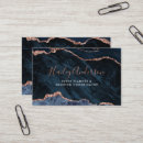 Search for navy and rose gold business cards For her