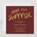 Search for shhh birthday invitations Surprise