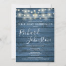 Search for wood first communion invitations Rustic