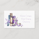 Search for home organization business cards Purple
