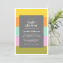 Search for bright baby shower invitations Modern