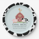 Search for farm birthday plates Pig