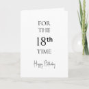 Search for 18th birthday cards Typography