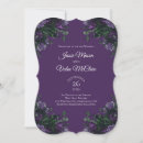 Search for purple gothic wedding invitations Floral