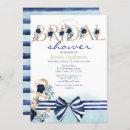 Search for floral nautical bridal shower invitations White