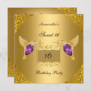Search for teen surprise party invitations Gold