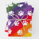 Search for rainbow paws wrapping paper Colourful