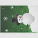 Search for snowman tissue paper Green
