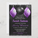 Search for halloween sweet 16 invitations Black