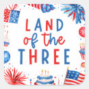 Search for land of the stickers Red white and blue