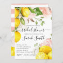 Search for pink lemonade bridal shower invitations Summer