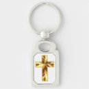 Search for gold cross key rings God