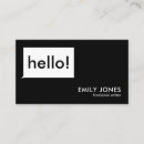 Search for hello business cards Modern