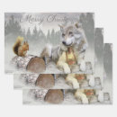 Search for christmas wolf wrapping paper Winter