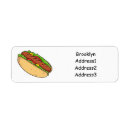 Search for hot dog return address labels Sausage