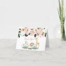 Search for girls safari thank you cards Pink