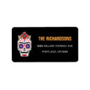 Search for dia de los muertos return address labels Colourful