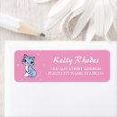 Search for cute kitten return address labels Pink