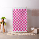 Search for pink and white gingham fabric Geometric