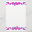 Search for flower border stationery paper Botanical