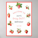 Search for berry first birthday party signs Girl