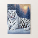 Search for white tiger puzzles Snow
