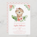 Search for sloth party invitations Girly
