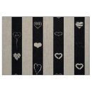 Search for black and white hearts fabric Girly