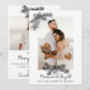 Search for married and bright christmas cards Black and white