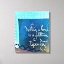 Search for author canvas prints Writing