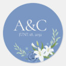 Search for pastel blue wedding stickers Modern