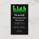 Search for music studio business cards Audio